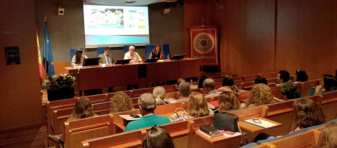 Acto inaugural. Esta mañana, en la Salón de Actos de la Facultad de Políticas de la UNED